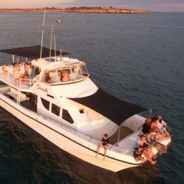 a close up of a boat next to a body of water