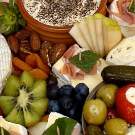 a bowl of fruit and vegetable salad
