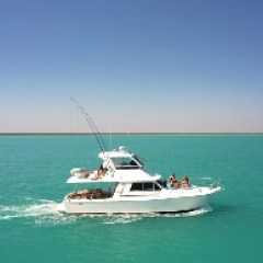 a small boat in a body of water