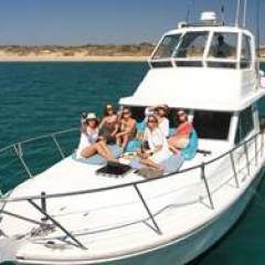 a small boat in a body of water